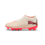 PUMA Future 9 Pro FG/AG Firm Ground/Artificial Ground Youth Soccer Cleats - White/Red