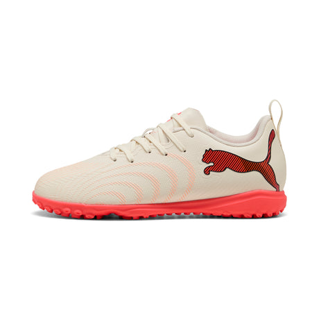 PUMA Future 9 Play TT Turf Youth Soccer Cleats - White/Red