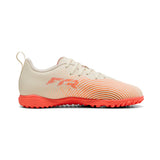 PUMA Future 9 Play TT Turf Youth Soccer Cleats - White/Red