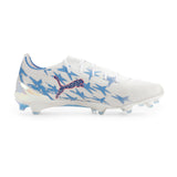 PUMA Ultra 6 Ultimate Kidsuper X CP FG Firm Ground Men's Soccer Cleats - White/Pink Blue