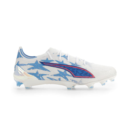 PUMA Ultra 6 Ultimate Kidsuper X CP FG Firm Ground Men's Soccer Cleats - White/Pink Blue