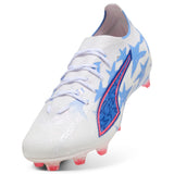 PUMA Ultra 6 Pro Kidsuper X CP FG/AG Firm Ground/Artificial Ground Men's Soccer Cleats - White/Pink/Blue