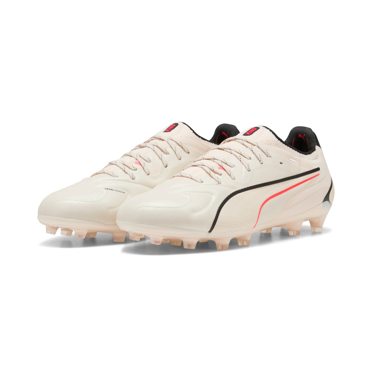 PUMA King 20 Ultimate FG/AG Firm Ground/Artificial Ground Men's Soccer Cleats - Black/Red