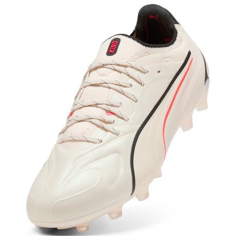 PUMA King 20 Ultimate FG/AG Firm Ground/Artificial Ground Men's Soccer Cleats - Black/Red
