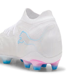 PUMA Future 9 Ultimate White FG Firm Ground Men's Soccer Cleats - White/Blue/Pink