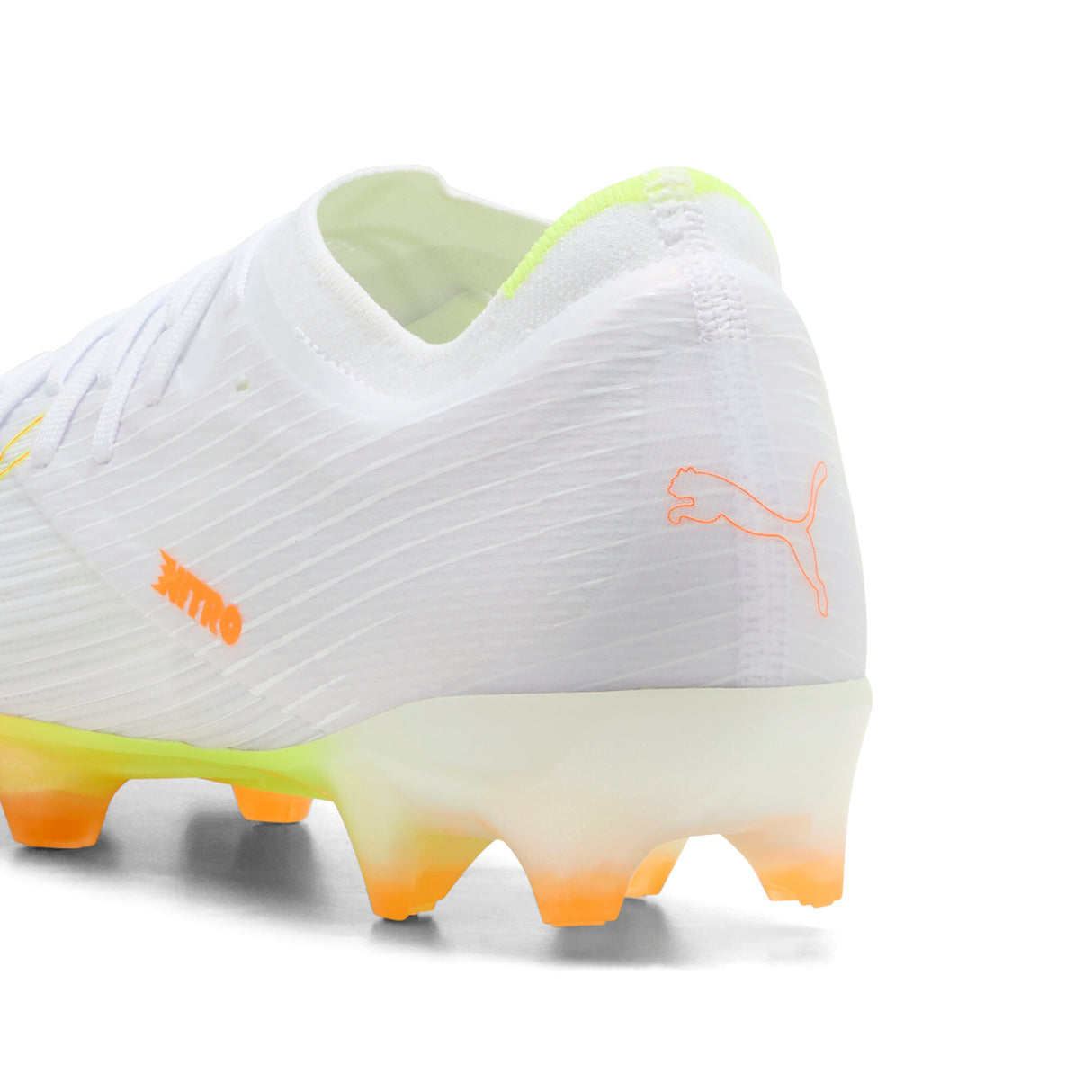 PUMA Ultra Nitro 7 Match White FG Firm Ground Men's Soccer Cleats - White/Yellow