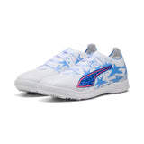 PUMA Ultra 6 Match KidSuper X CP TT Turf Men's Soccer Cleats - White/Pink/Blue