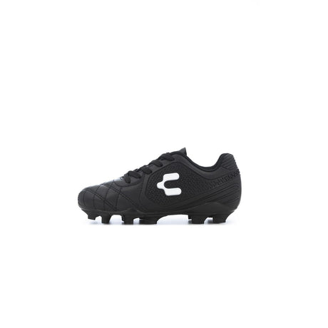 Tacos de fútbol Charly Legendario Youth FG para terreno firme - Negro/Blanco