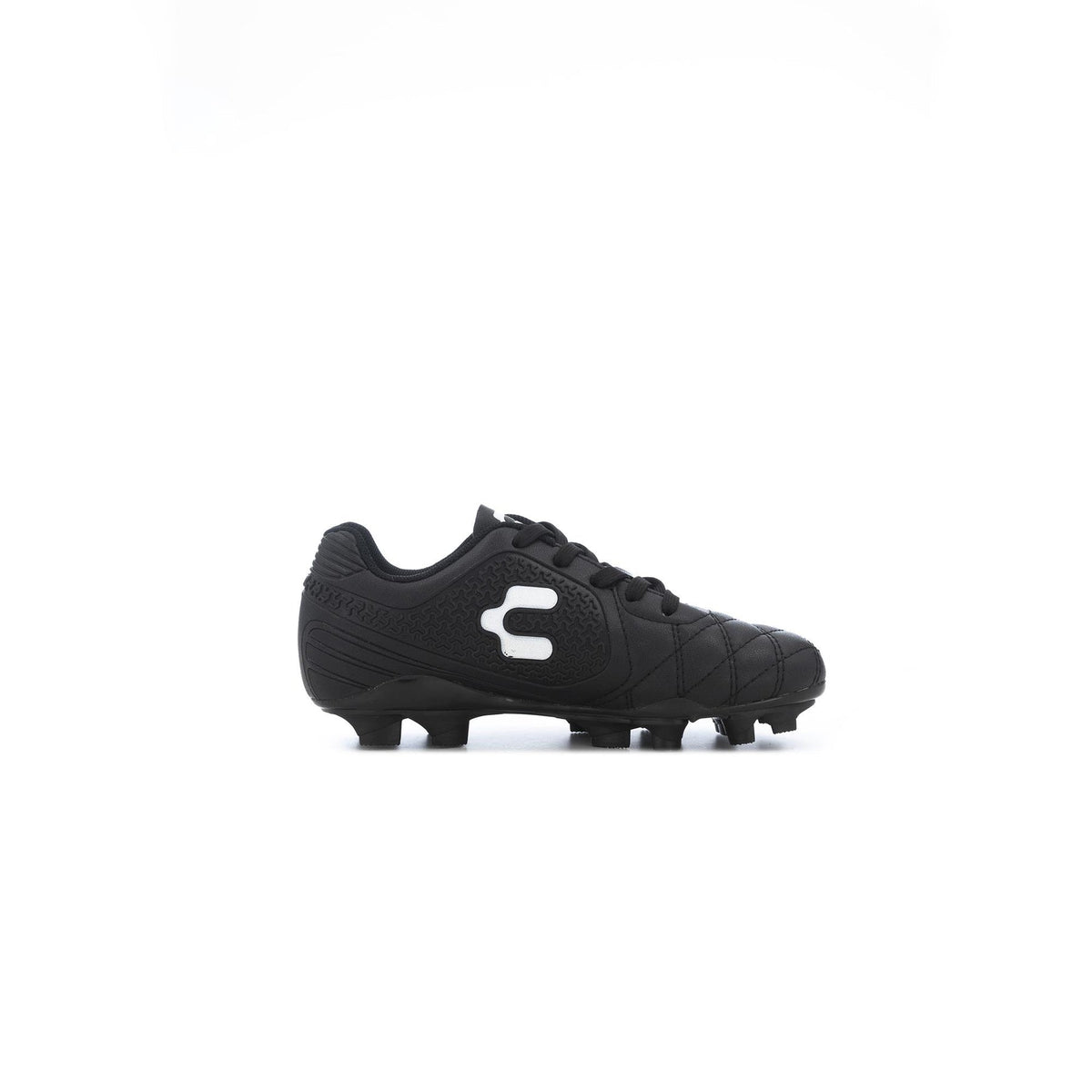Charly Legendario Youth FG Firm Ground Soccer Cleats - Black/White