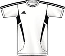 Camiseta de entrenamiento adidas Tiro 11 blanca y negra