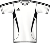 Camiseta de entrenamiento adidas Tiro 11 blanca y negra