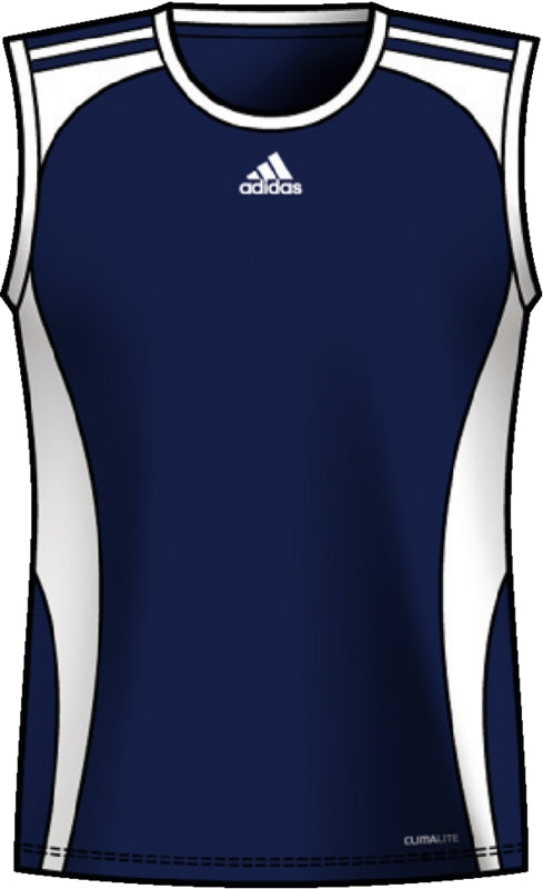 Camiseta adidas Elebase W Azul marino y blanco