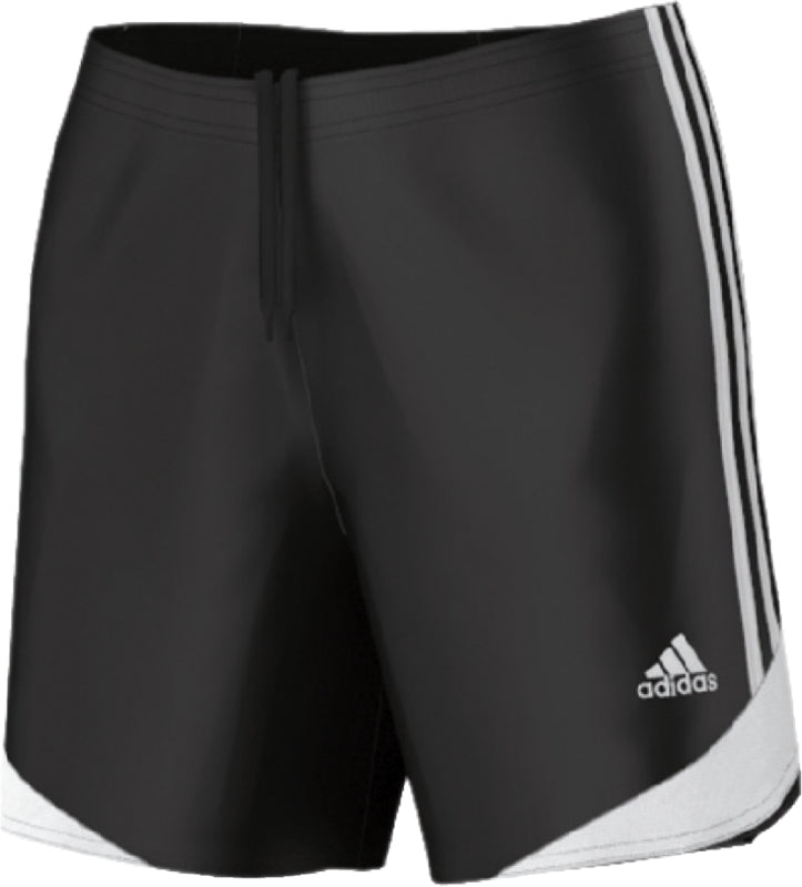 Pantalón corto adidas Tiro II para mujer, color negro y blanco
