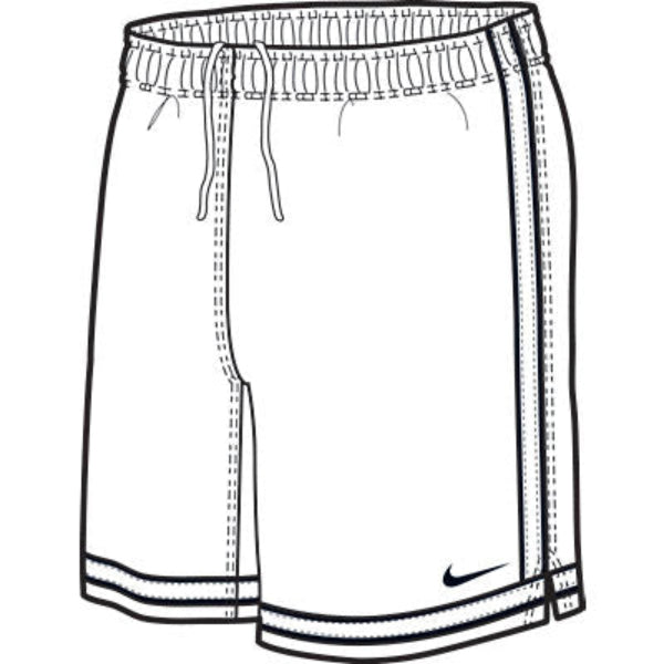 Pantalón corto Nike Classic para niño, color negro y blanco