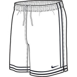 Pantalón corto Nike Classic para niño, color negro y blanco