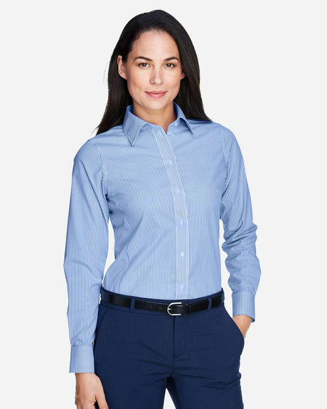 Camisa de vestir tejida a rayas Banker de la colección Crown® para mujer de Devon & Jones
