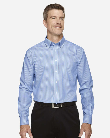 Camisa de vestir tejida con rayas "Banker" Crown Collection® Devon & Jones para hombre