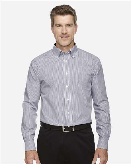 Camisa de vestir tejida con rayas "Banker" Crown Collection® Devon & Jones para hombre