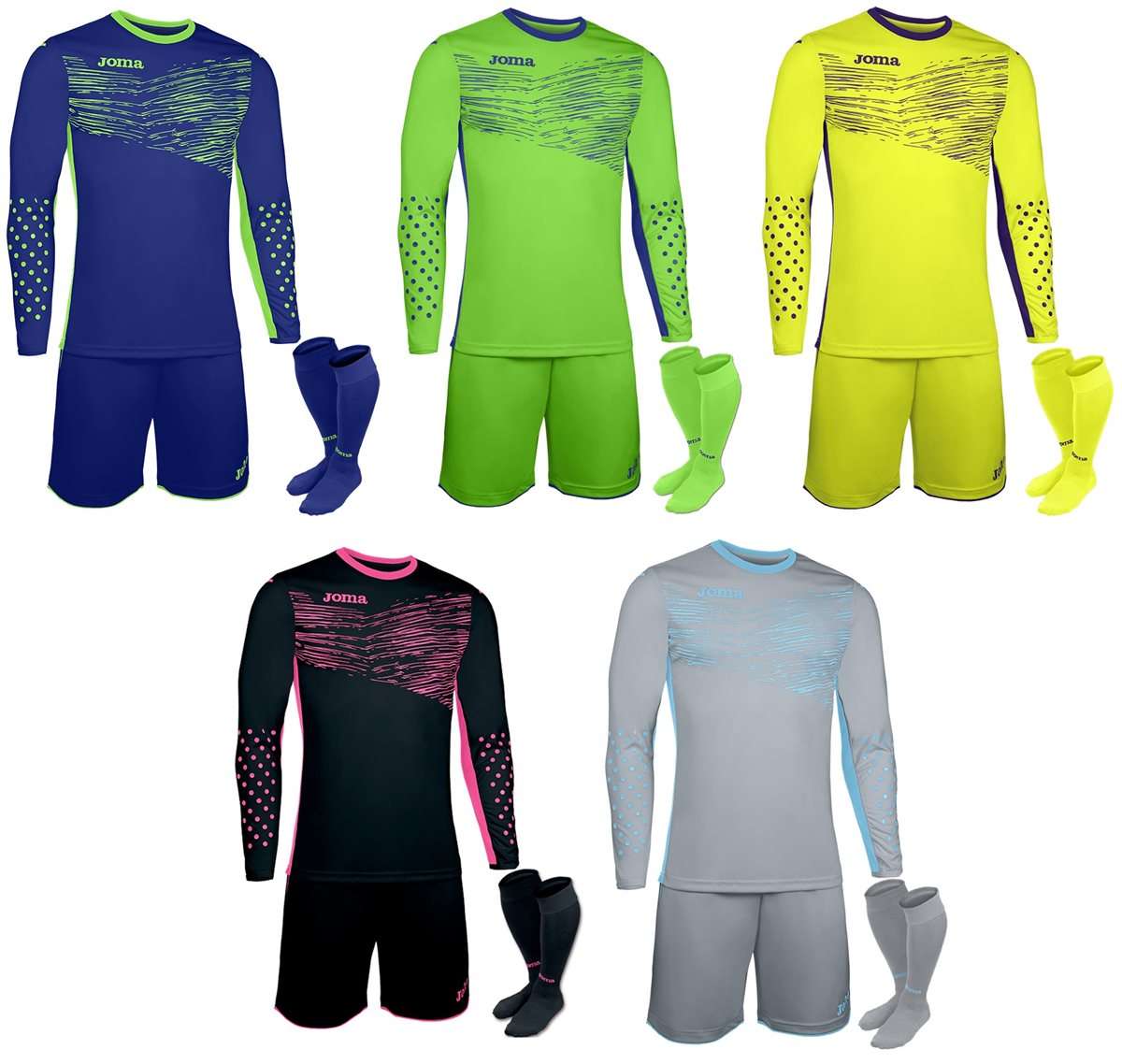 Joma Zamora II Goalkeeper Set -  Green