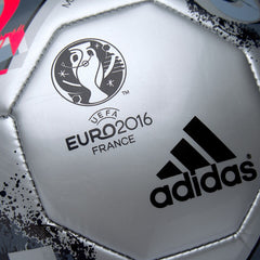 adidas Euro 16 Glider Soccer Ball Silver