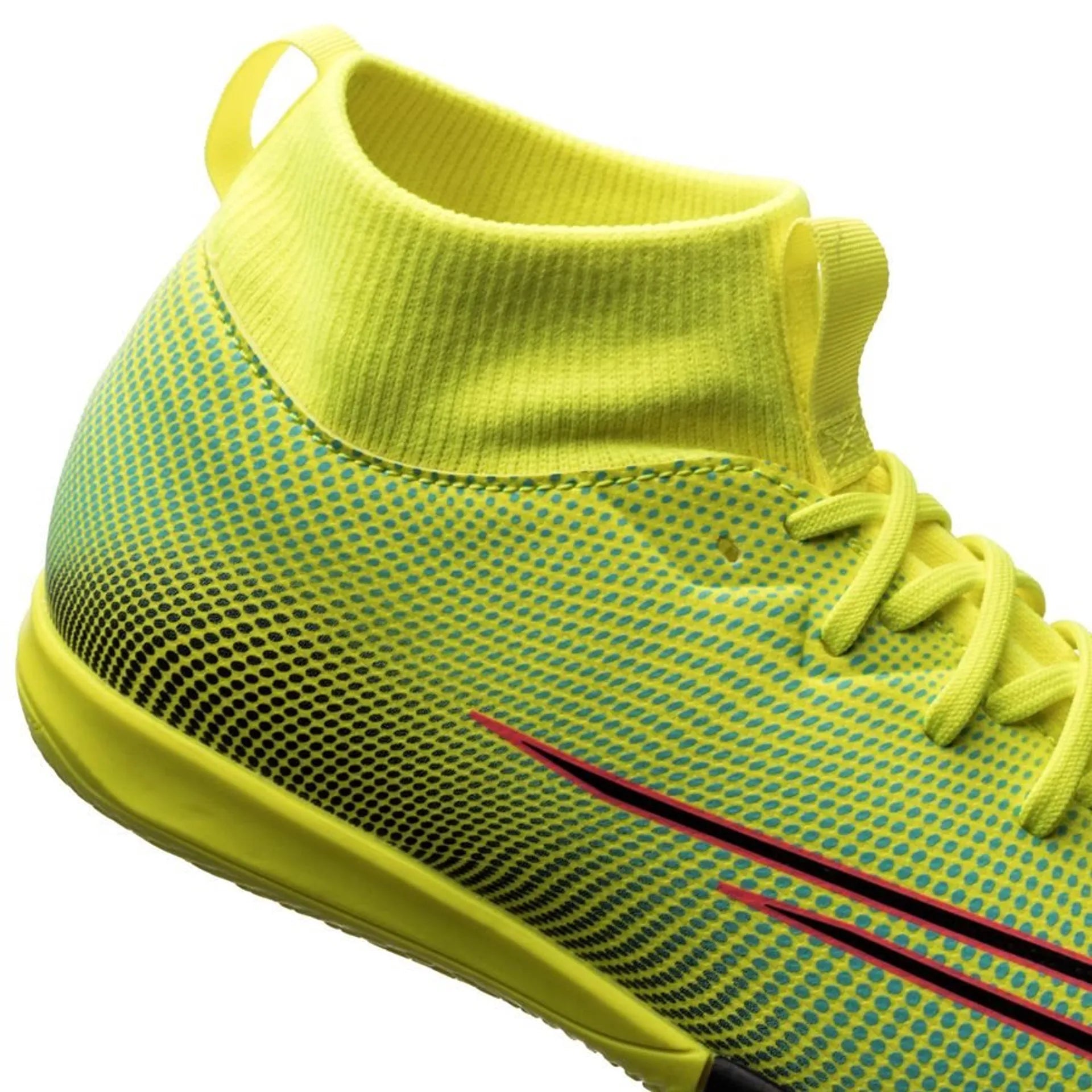 Nike JR Superfly 7 Academy IC Indoor Soccer Shoes - Lemon Venom/Black/Aurora Green