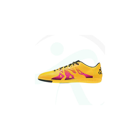 adidas X 15.3 IN Men's Soccer Shoes - Gold/Black/Pink