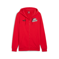 PUMA AC Milan Culture Hooded Sweat Jacket Red/Black