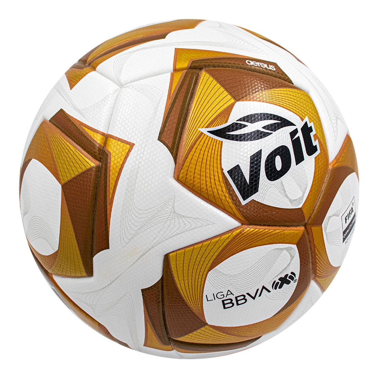 Voit AEREUS Liga MX Opening 2025 Liguilla Quality FIFA Pro Soccer Ball - White/Gold/Black