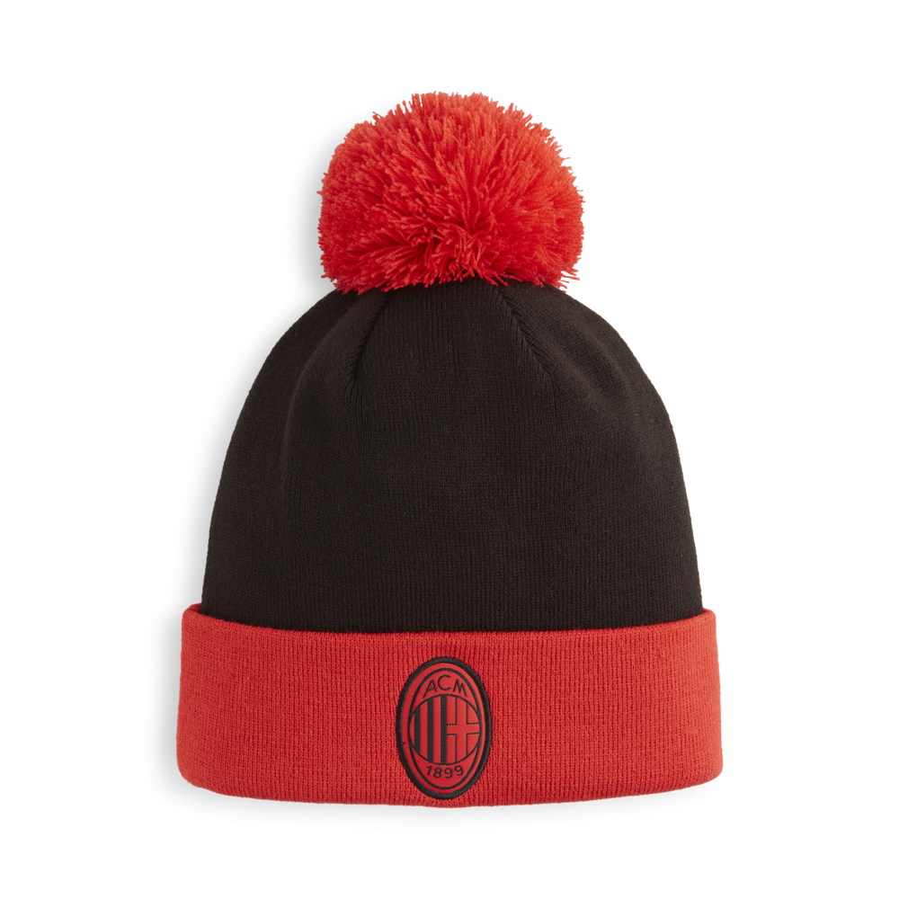 PUMA AC Milan Ess Pom Beanie Black/Red