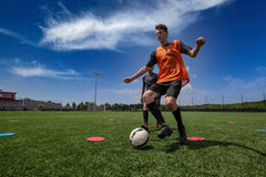 Kwik Goal Flat Round Markers Red