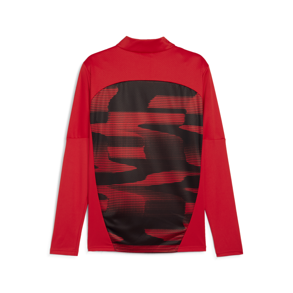 PUMA AC Milan Prematch 1/4 Zip Top Red/Black
