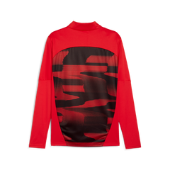 PUMA AC Milan Prematch 1/4 Zip Top Red/Black