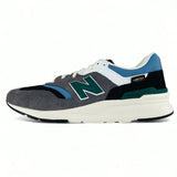 New Balance 997H Cordura Sneaker Shoes - Grey/Black/Heron Blue/Green