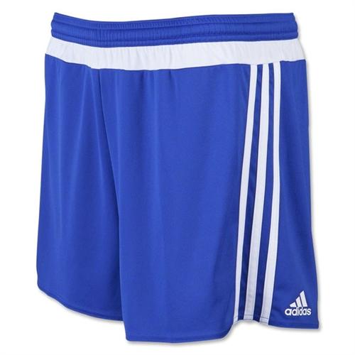 Pantalón corto adidas MLS 15 Match para mujer en azul marino y blanco