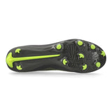 PUMA 5 Match + FG/AG Women's Firm/Multi-Ground Soccer Cleats - Matte Aged Silver/Yellow Alert/Aged Silver