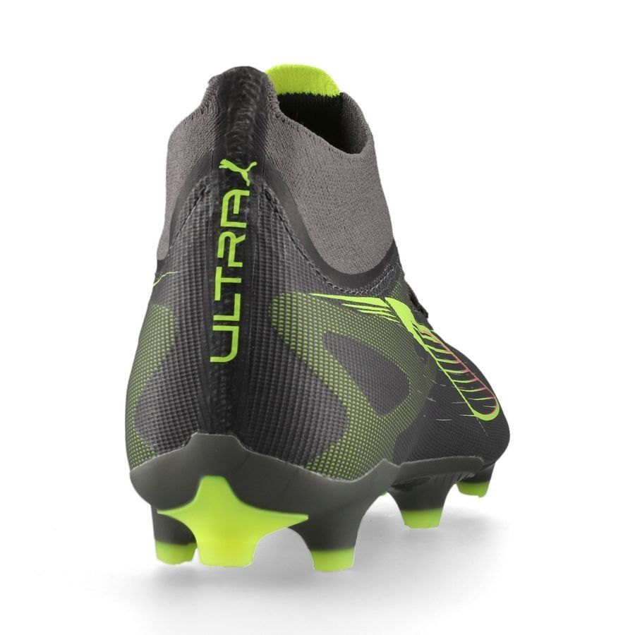 PUMA 5 Match + FG/AG Women's Firm/Multi-Ground Soccer Cleats - Matte Aged Silver/Yellow Alert/Aged Silver