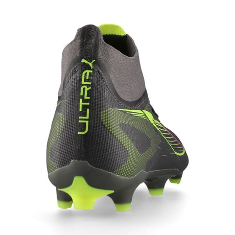 PUMA 5 Match + FG/AG Women's Firm/Multi-Ground Soccer Cleats - Matte Aged Silver/Yellow Alert/Aged Silver