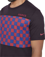 Nike Barcelona T Shirt Burgundy Ash