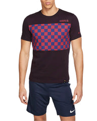 Nike Barcelona T Shirt Burgundy Ash