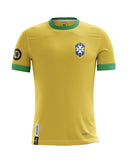Retro Brazil 1970 Jersey - Yellow