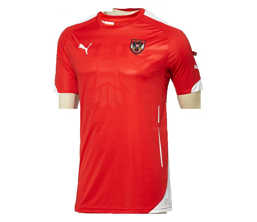 PUMA Austria Home Jersey 14 Red/Whit