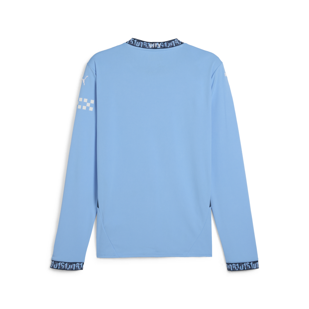 PUMA Men's Manchester City Home Jersey LS Team Light Blue