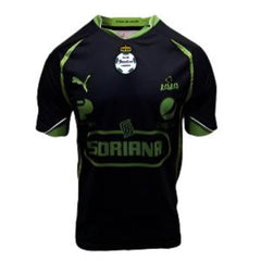 PUMA Santos Away Jersey 2011-12 Black/Lime