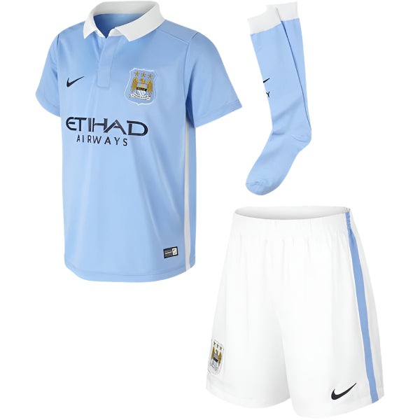 Nike Kid's Manchester City Home Mini-Kit 15 Blue/White