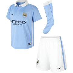 Nike Kid's Manchester City Home Mini-Kit 15 Blue/White