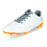 Charly Encore Firm Ground Soccer Cleats - White/Orange