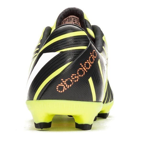 Tacos de fútbol para terreno firme Predator Absolado Instinct FG de adidas para niños - amarillo flash claro/blanco/gris