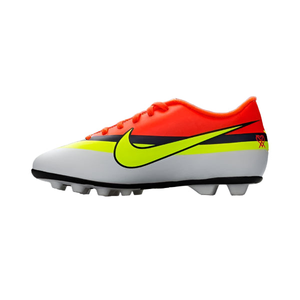 Nike Kid's JR Mercurial Vortex CR7 FG White/Crimson/Volt