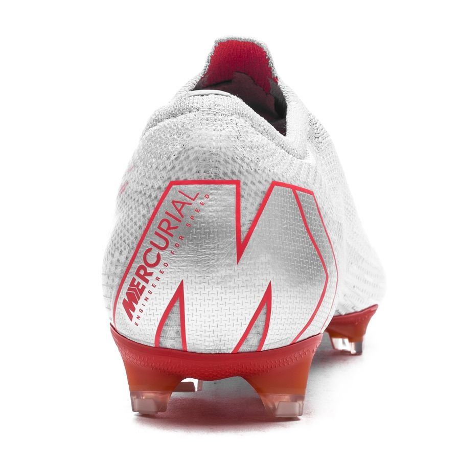 Nike Mercurial Vapor 12 Elite FG Firm Ground Men's Soccer Cleats - Concrete-Wolf Grey/Light Crimson