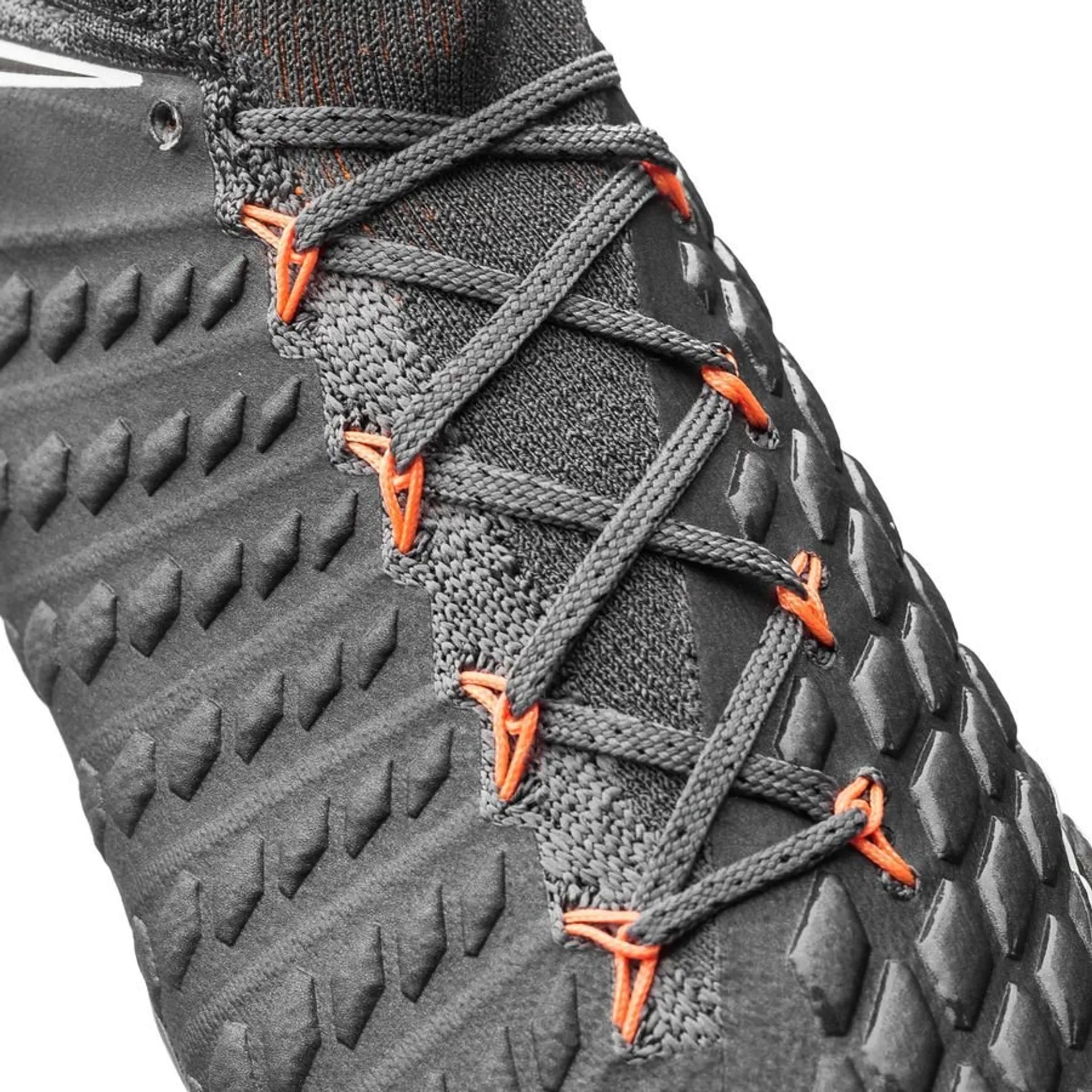 Nike Hypervenom Phantom 3 Elite DF FG/AG Multi-Ground Soccer Cleats - Dark Grey/Total Orange/White